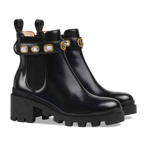 gucci guilty leather|gucci black leather ankle boots.